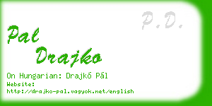 pal drajko business card
