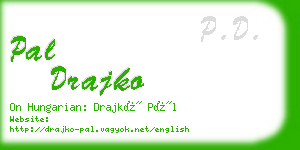 pal drajko business card